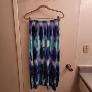 Blue striped Chico's Size 0 Skirt